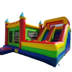 Dinosaur Adventure Inflatable Bouncer & Slide Combo Kids Jumping Castle Obstacle Course - Image 2