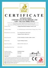 CE for capsule polish machine certificate of Nanjing Welead Pharm Machinery Tech Co., Ltd. – certificate photo, supplier certificates section
