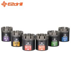NQ Diamond Core Drill Bit 15mm H3H5H7H9H11H13 15D 1Y Length 15 Model NO. NQ HRC -10°-50° Material Diamond Trademark EZdrill - Image 2