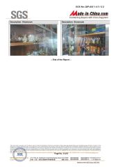 SGS certificate certificate of Lanxi Kingway International Trade Co., Ltd. – certificate photo, supplier certificates section