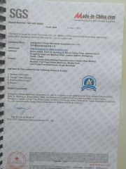 SGS Audited Supplier certificate from Zhengzhou Yomier Machinery Equipment Co., Ltd.