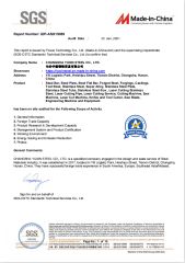 SGS supervising inspected certificate of CHANGSHA YUXIN STEEL CO., LTD. – certificate photo, supplier certificates section