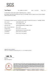 BPA free certificate certificate from Shenzhen Sailing Paper Co., Ltd.