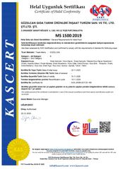JAKIM CERTIFICATE certificate from GUZEL CAN GIDA TARIM URUNLERI INS.TUR.SAN.TIC.VE.LTD.STI