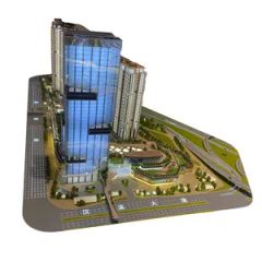 3D Rendering Commercial Office Building Design Building Scale Model - Image 1