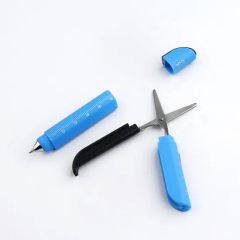 OEM Promotional Multi Function Knife Scissors Tool Ruler Ball Pens - Image 3