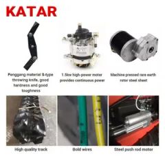 Pastoral Management Machine Small Remote Control Grass Shredder Gasoline Petrol Garden Push Self Propelled Lawn Mower - Image 6