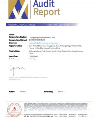 SGS certificate certificate from Taixing Hongshuo Electronics Co., Ltd.