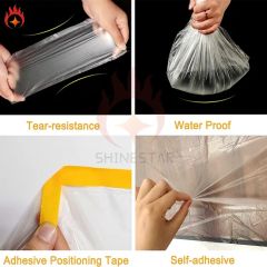 Waterproof Protective Drop Cloth Plastic High Temperature Masking Film - Image 4