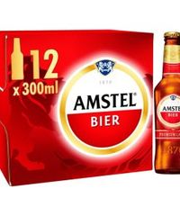 Bulk Amstel Premium Lager Beer Wholesale | 330ml Bottles & 500ml Cans | 24-Pack Case B2B Price - Image 1