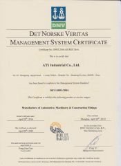 ISO14001 certificate from Ati Industrial Co., Ltd.