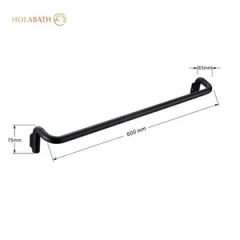 Elegant Wall Mounted Single Towel Bar for Modern Bathrooms - Image 3