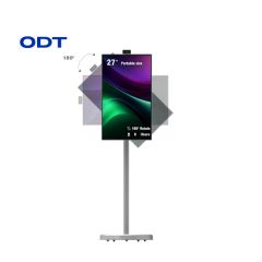 Smart 27-Inch Mobile TV Stand with Interactive Display Features - Odt Optronics Science and Technology Co., Ltd.