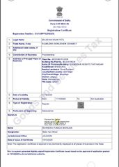 GST certificate from RAJMUDRA WORLDWIDE CONNECT