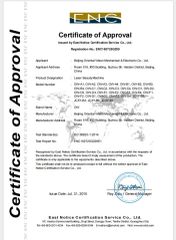 IEC 60825-1 certificate from Beijing DALI Beauty Technology CO., Ltd.