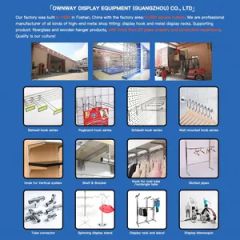 Metal Wall Mounted Waterfall Display Hanger with Small Hooks MOQ 500 PCS Shape Round OEM Offered Pipe 15*30mm Brand Ownway - Image 4