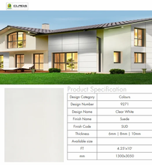 Exterior Wall Claddings Lifespan 12 Years Fire Retardant Fire Retardant Anti-dust Properties Anti-dust Technology Used Gle - Image 7