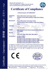 CERTIFICATE certificate from Sanhe Wk Electronic Technology Co., Ltd.