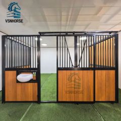 Luxury Customized Bamboo Wood Horse Stable Equipment Horse Stall Front Panels Box Stable - Image 4