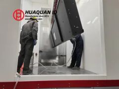 Safe Powder Color Matching Experimental Spray Booth with Emergency Stop Button Security - Image 3