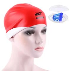 Waterproof Reversible Unisex Adult Silicone Swimming Caps Gender Unisex Season Summer Color Colourful Brim Without Brim Material Silicone - Image 4