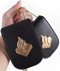 Police Leather Badge Holder Wallets, ID Card Holder Purse, Neck Wallet, Law Enforcement Badge Wallet - Image 3