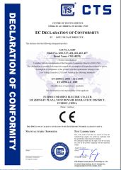 CE certificate of sauna lamp certificate from Fuzhou Colshine Electric Co., Ltd.