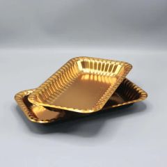 Disposable Food Grade Plastic Pet Container Gold Fresh Fruit Tray - Image 6
