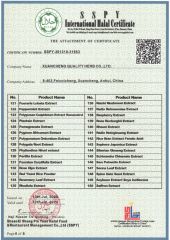 Halal Certificate 6 certificate from Xuancheng Quality Herb Co., Ltd.