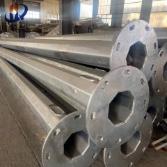 Single Arm 10m 11m 12m Metal Galvanized Steel Used Street Light Pole - Image 5