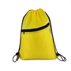 Promotional Fashionable Recycled Polyester Fabric Backpack School Drawstring Bag - Image 2