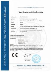 CE certificate from Xiamen Inbertec Electronic Technology Co., Ltd