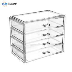 Large Four Drawer Transparent Acrylic Multilayer Drawer Cosmetic Storage Box Desktop Jewelry Storage Box - Image 6
