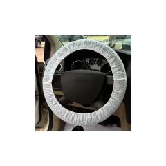 Clear Plastic Disposable Steering Wheel Covers Trademark NO Origin China Model NO. 347.059 HS Code 3926909090 Transport Package - Image 1