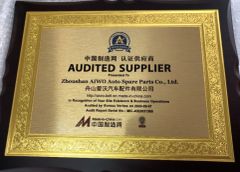 Certificate1 certificate from Zhoushan AIWO Auto Spare Parts Co., Ltd.