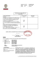 REACH certificate from Yangzhou Tiansheng Rubber&Plastic Products Co., Ltd.