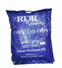 PVC White RDR Classic Double Nail Cable Clip, Packaging Size: 50 Pieces, Clip Size: 20 mm - Image 1