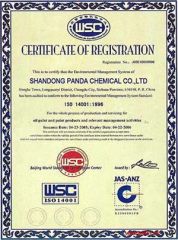 Certificate certificate from Shandong Panda Chemical Co., Ltd.