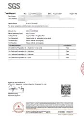 SGS certificate from Qingdao Hivic Plastic Manufacture Co., Ltd.