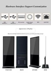 Zhongheng 55 Inch Super Slim LCD Advertising Media Player RAM 4GB OS Windows Origin China Interface Type USB Brightness - Image 6