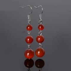 Semi Precious Stone Natural Crystal Earring - Image 1