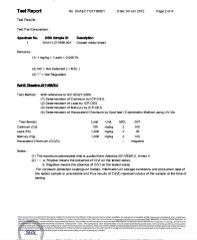 RoHS of Manganin Strip certificate from Shanghai Tankii Alloy Material Co., Ltd.