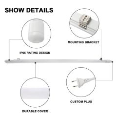 IP65 Waterproof LED Light Tri-Proof Fixture Linear With Motion Sensor - Image 3