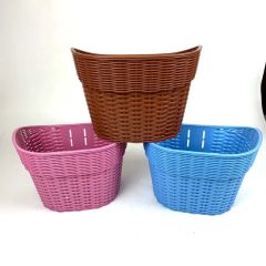 Stylish Brown Plastic Bicycle Basket for Kids' Bikes Origin China Certification ISO Trademark TIANJIU HS Code - Image 4