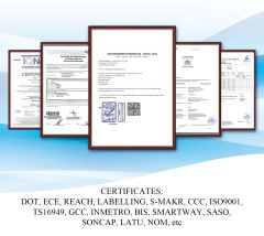 Aufine tyres with DOT, ECE, GCC, ISO, INMETRO, SONCAP, LATU,ect certificates certificate of Qingdao Aufine Tyre Co., Ltd. – certificate photo, supplier certificates section