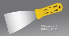 Y22 Putty Knife Model NO. Y22 Blade Edge Flat Origin Zhejiang Application Wall HS Code 8205590000 Specification 1"-6" Handle Material - Image 1