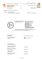 E-Mark(DYJ-06) certificate from Danyang Feilun Gas Valve Co., Ltd.