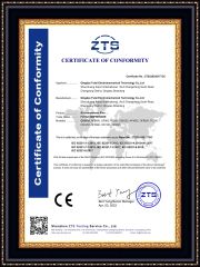 CERTIFICATE OF CONFORMITY certificate from Qingdao Futai Electromechanical Technology Co., Ltd.