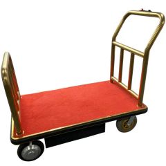 Custom Modern Metal 4 Wheel Luggage Cart - Image 5
