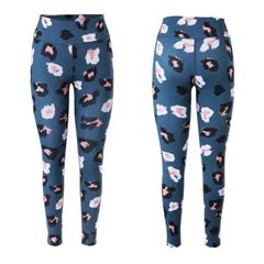 Women's High-Waisted Seamless Athletic Leggings with Stylish Printed Pattern - Custom Private Label Wholesale Activewear - Image 3